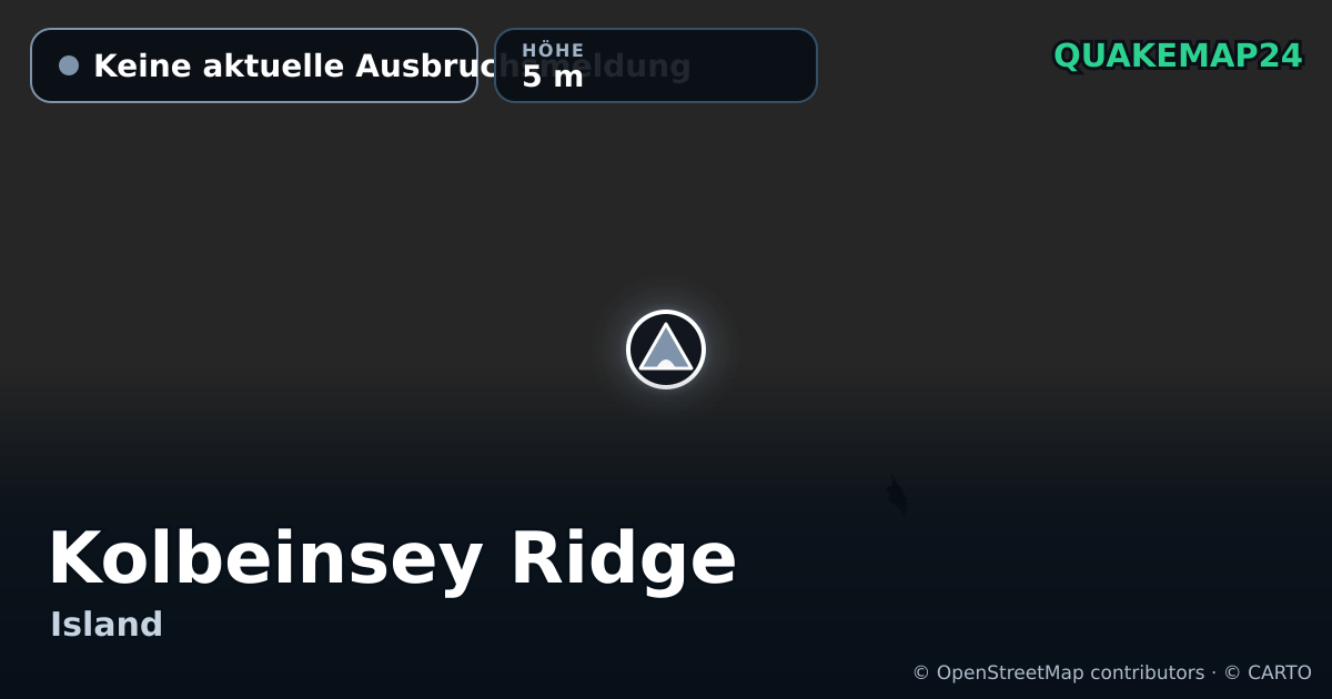 Kolbeinsey Ridge · Keine aktuelle Ausbruchsmeldung · 5 m