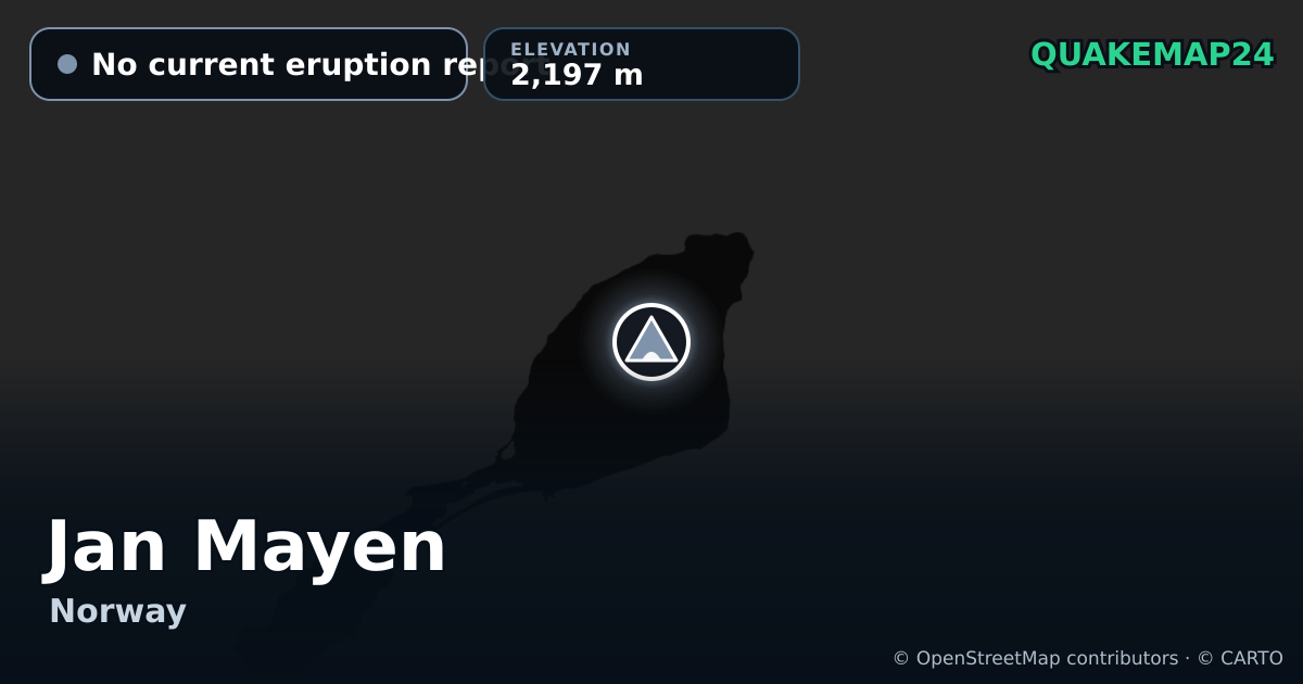 Jan Mayen · No current eruption report · 2,197 m