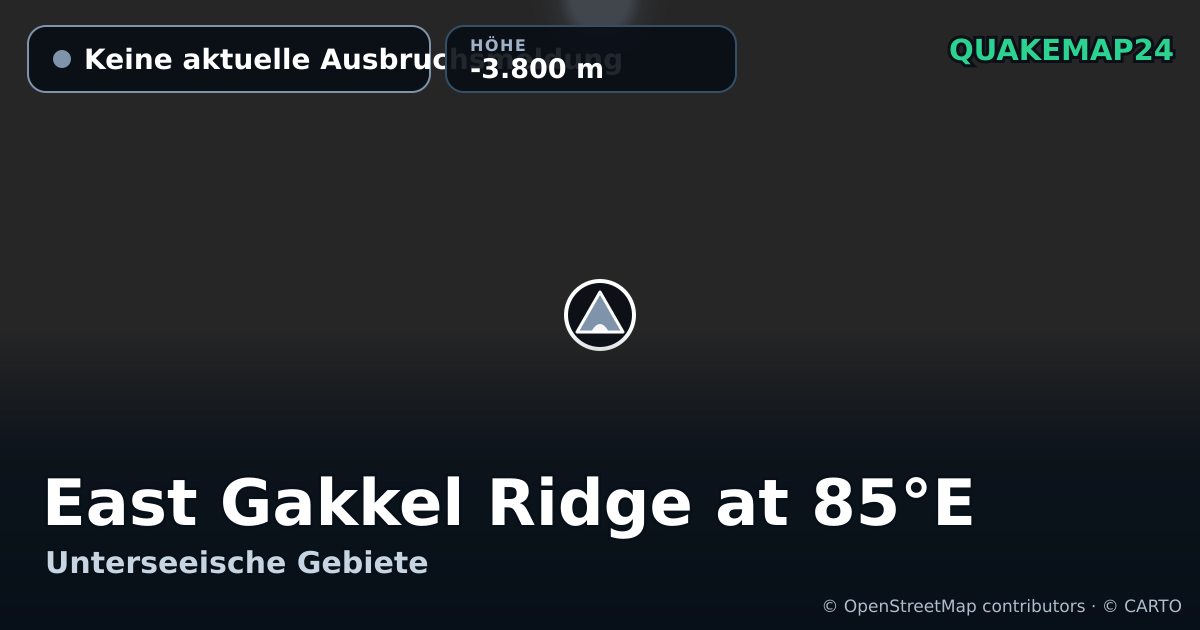 East Gakkel Ridge at 85°E · Keine aktuelle Ausbruchsmeldung · -3.800 m
