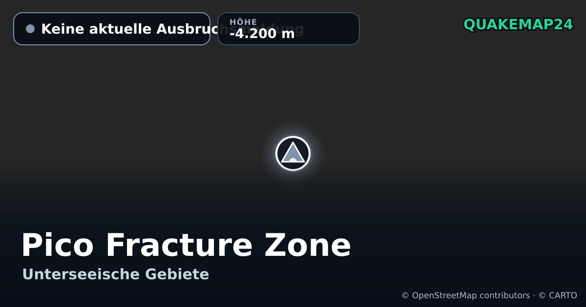 Pico Fracture Zone · Keine aktuelle Ausbruchsmeldung · -4.200 m
