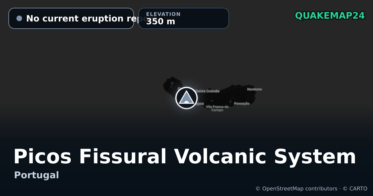 Picos Fissural Volcanic System · No current eruption report · 350 m