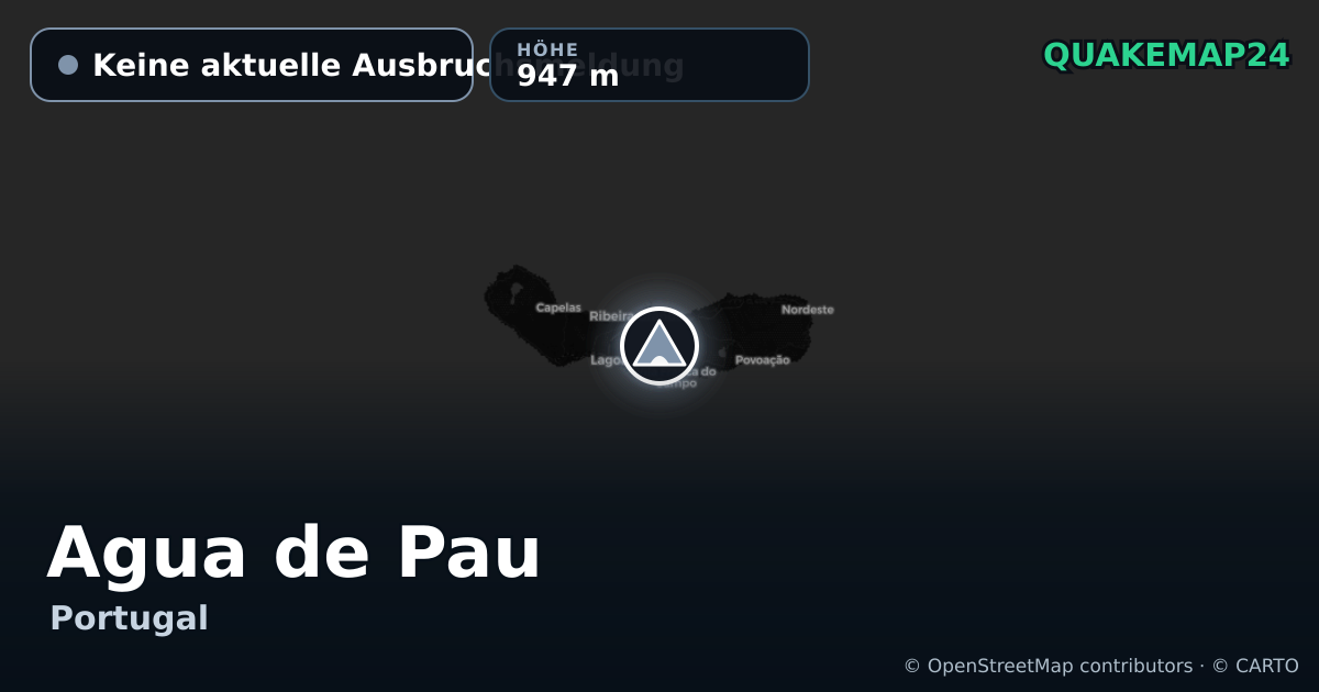 Agua de Pau · Keine aktuelle Ausbruchsmeldung · 947 m