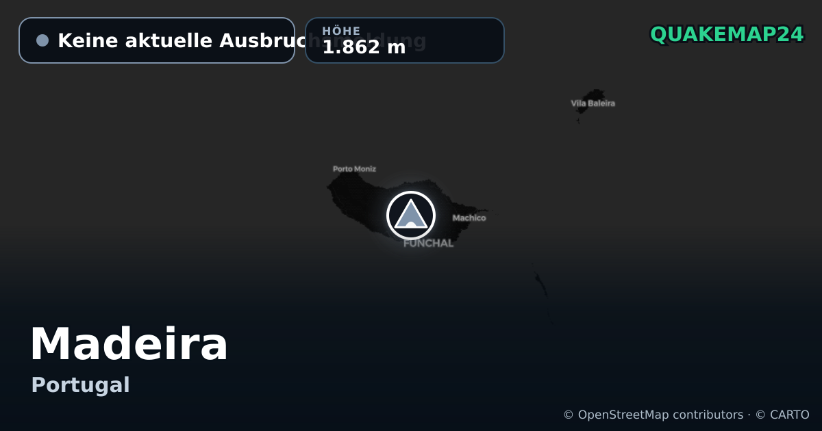 Madeira · Keine aktuelle Ausbruchsmeldung · 1.862 m