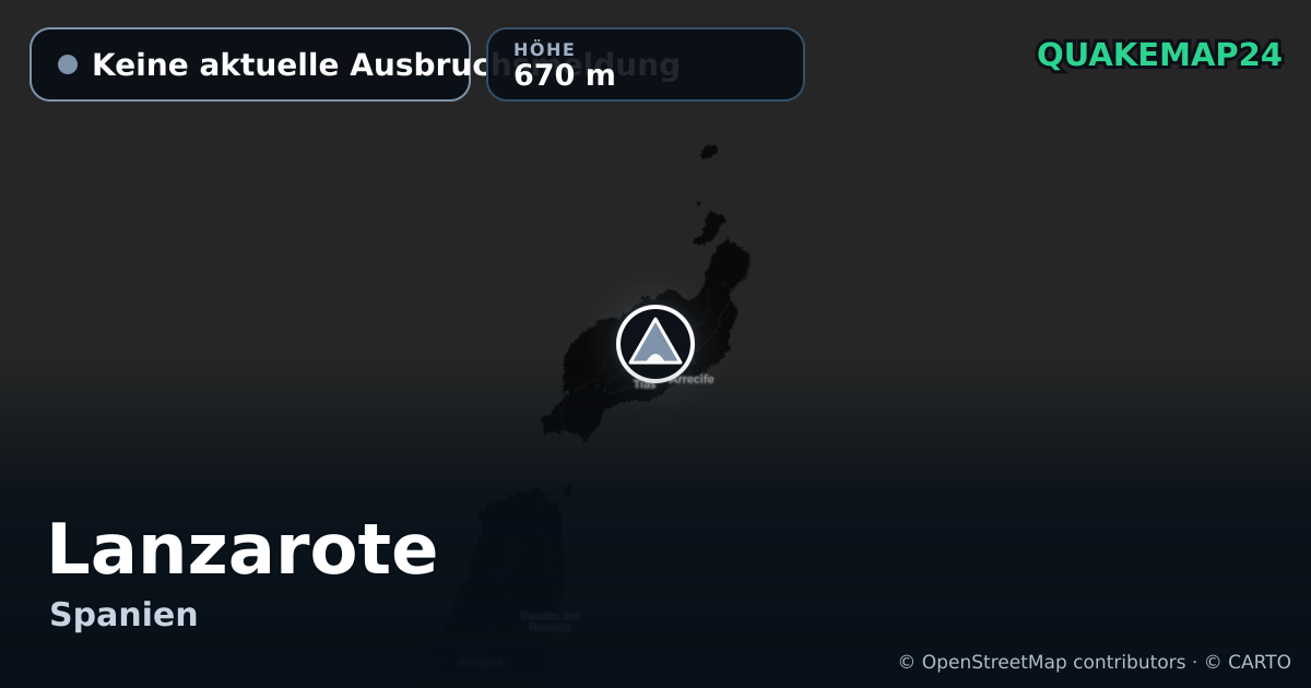 Lanzarote · Keine aktuelle Ausbruchsmeldung · 670 m