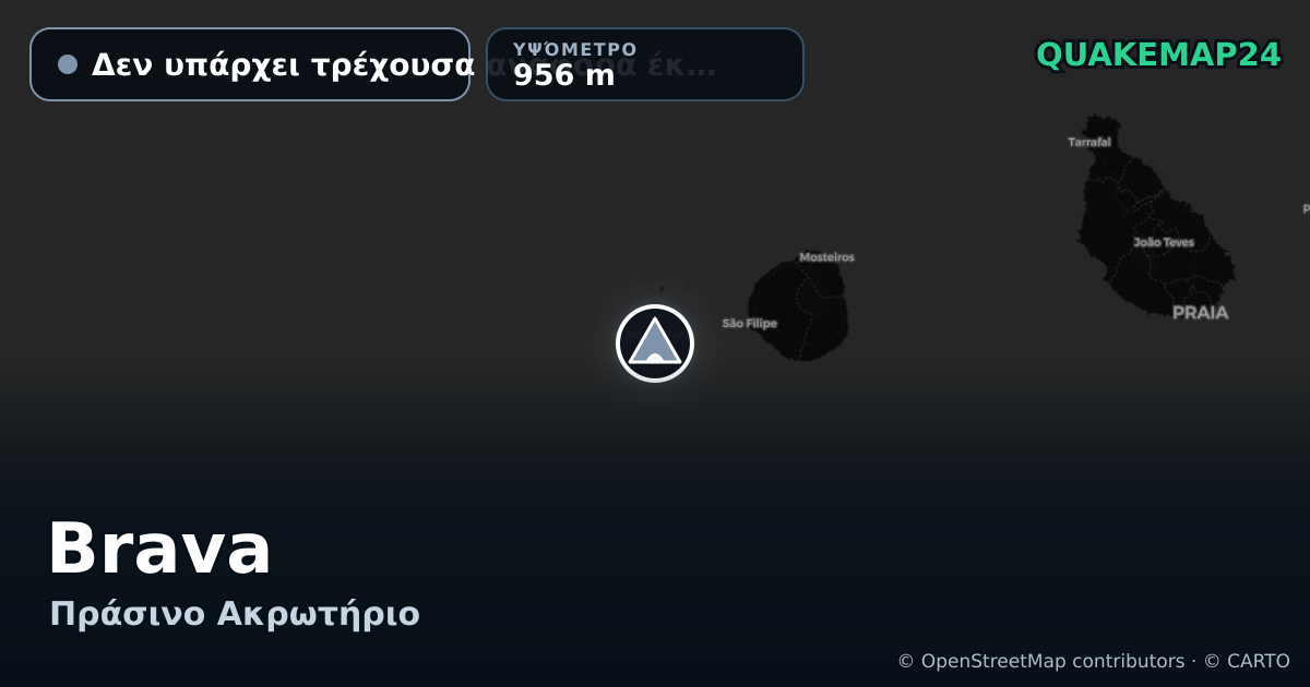 Brava · Δεν υπάρχει τρέχουσα αναφορά έκρηξης · 956 m