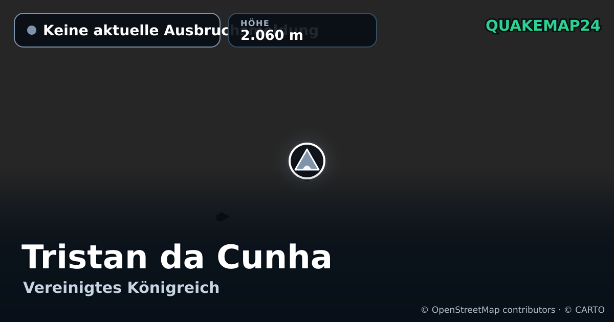 Tristan da Cunha · Keine aktuelle Ausbruchsmeldung · 2.060 m