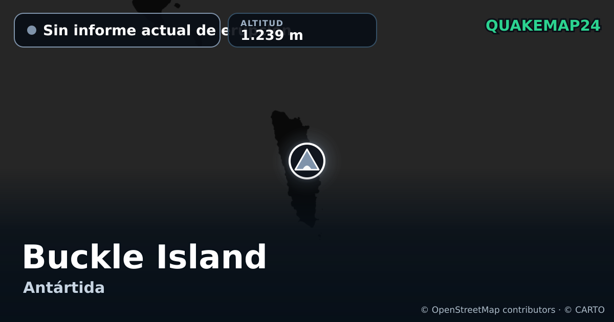 Buckle Island · Sin informe actual de erupción · 1.239 m