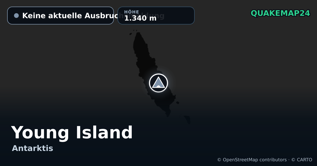 Young Island · Keine aktuelle Ausbruchsmeldung · 1.340 m
