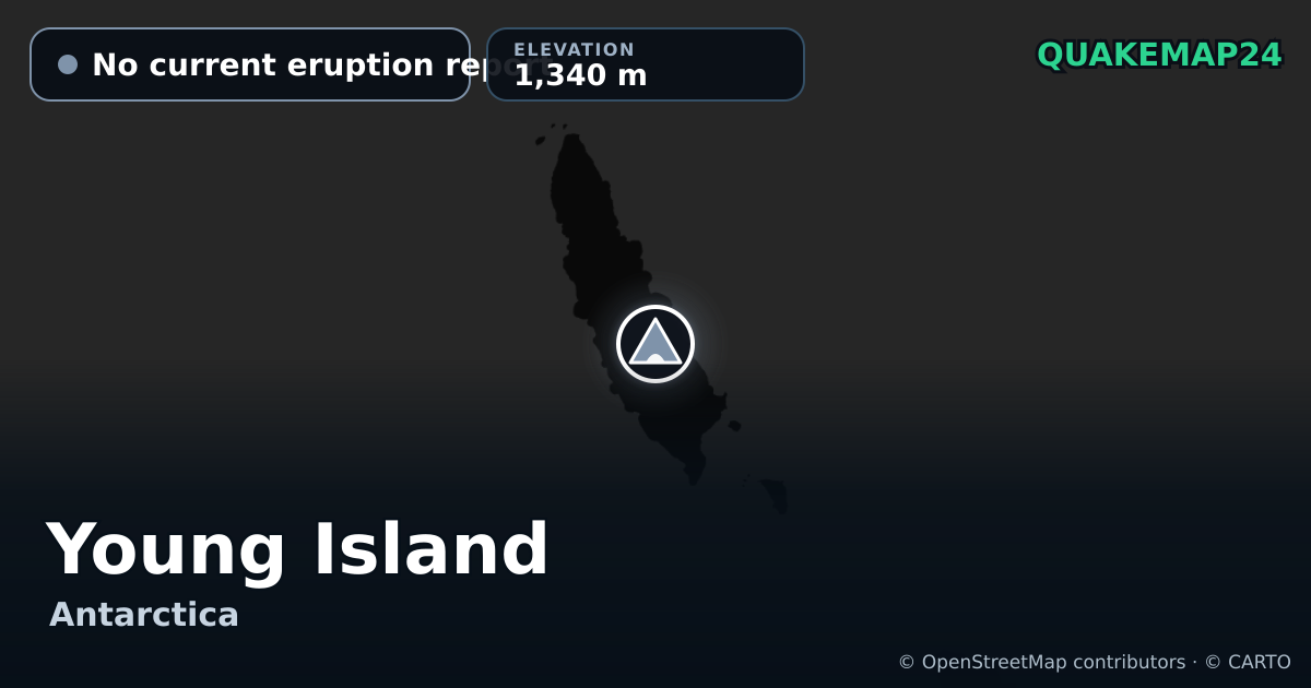 Young Island · No current eruption report · 1,340 m