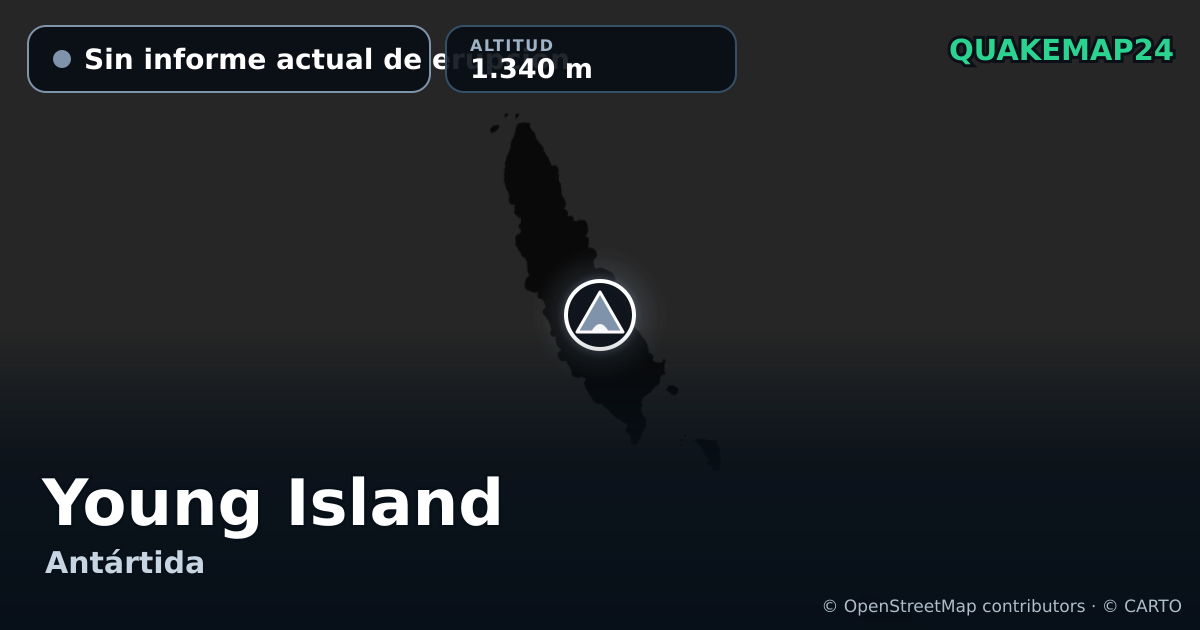 Young Island · Sin informe actual de erupción · 1.340 m