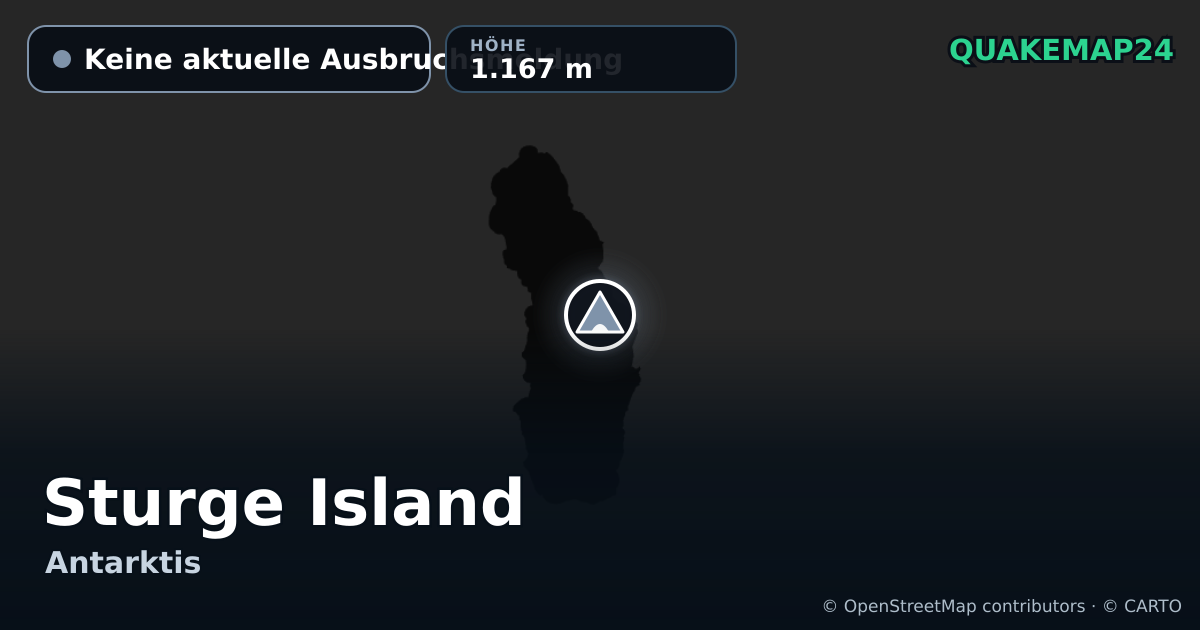 Sturge Island · Keine aktuelle Ausbruchsmeldung · 1.167 m