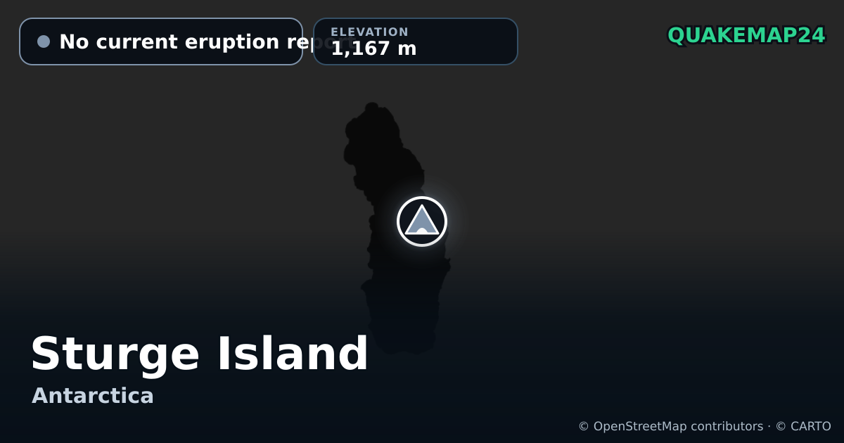 Sturge Island · No current eruption report · 1,167 m