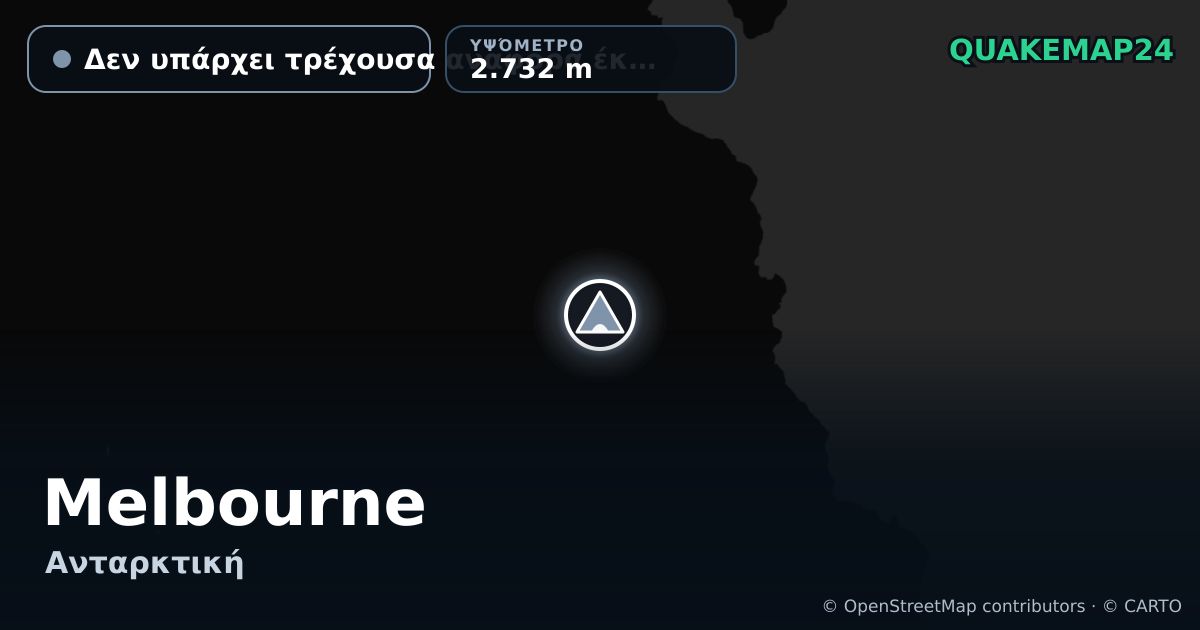 Melbourne · Δεν υπάρχει τρέχουσα αναφορά έκρηξης · 2.732 m