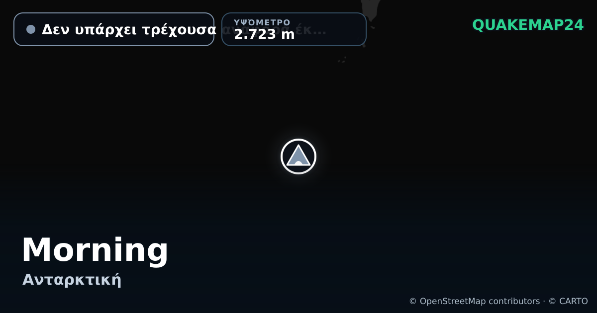 Morning · Δεν υπάρχει τρέχουσα αναφορά έκρηξης · 2.723 m
