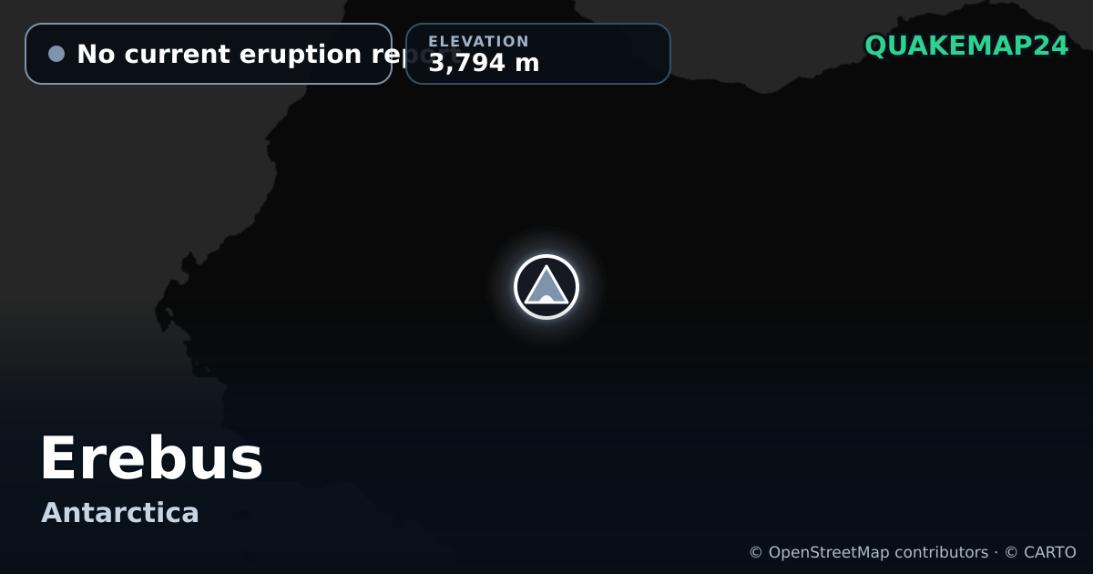Erebus · No current eruption report · 3,794 m