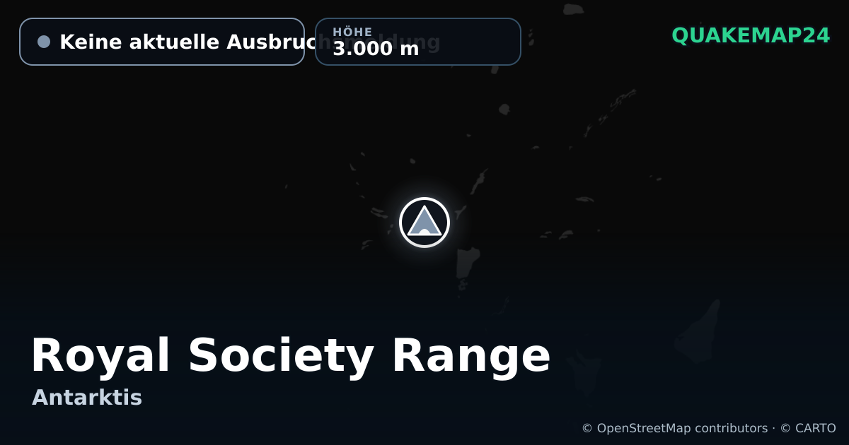 Royal Society Range · Keine aktuelle Ausbruchsmeldung · 3.000 m