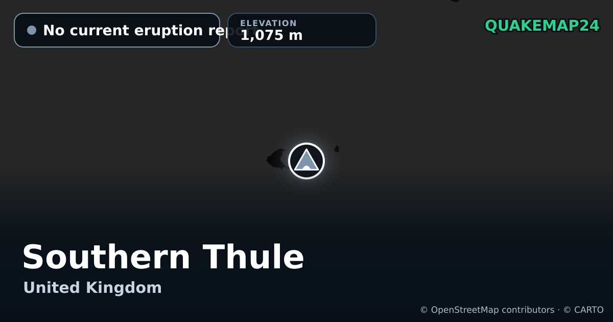 Southern Thule · No current eruption report · 1,075 m