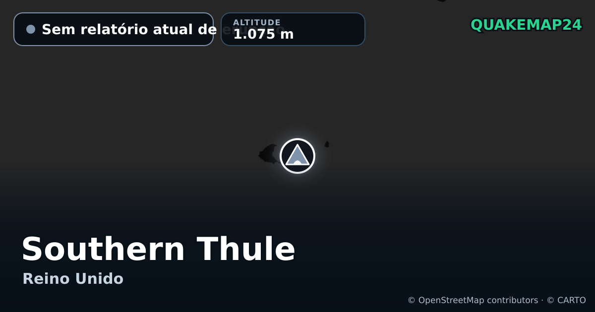 Southern Thule · Sem relatório atual de erupção · 1.075 m