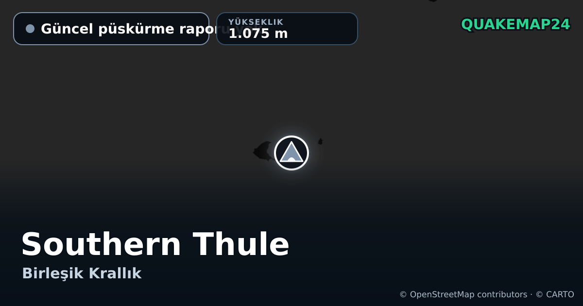 Southern Thule · Güncel püskürme raporu yok · 1.075 m