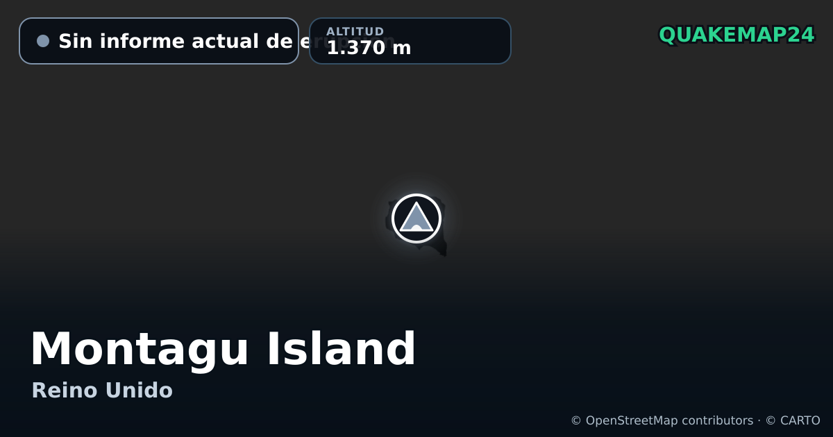 Montagu Island · Sin informe actual de erupción · 1.370 m