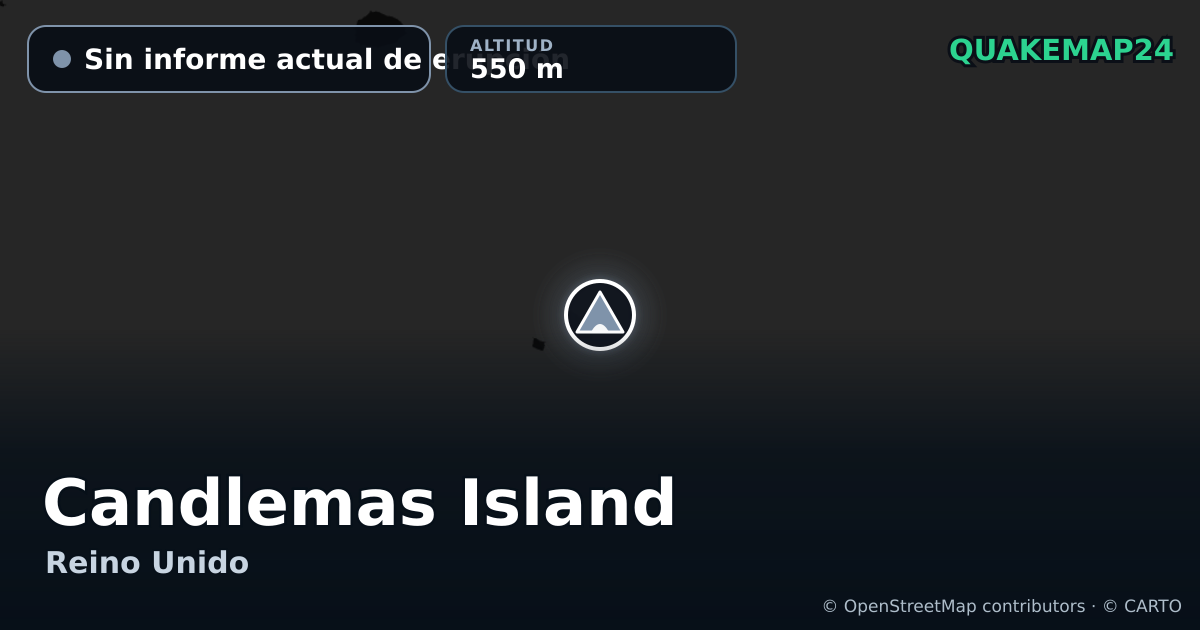 Candlemas Island · Sin informe actual de erupción · 550 m