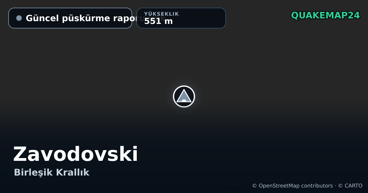 Zavodovski · Güncel püskürme raporu yok · 551 m