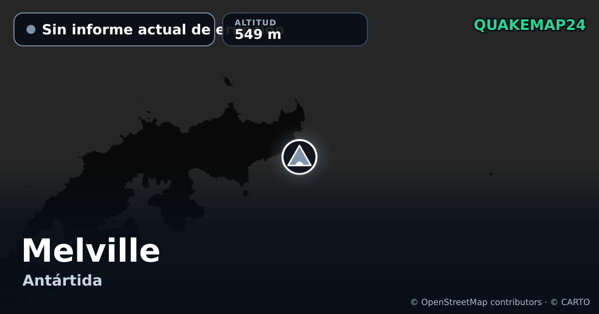Melville · Sin informe actual de erupción · 549 m