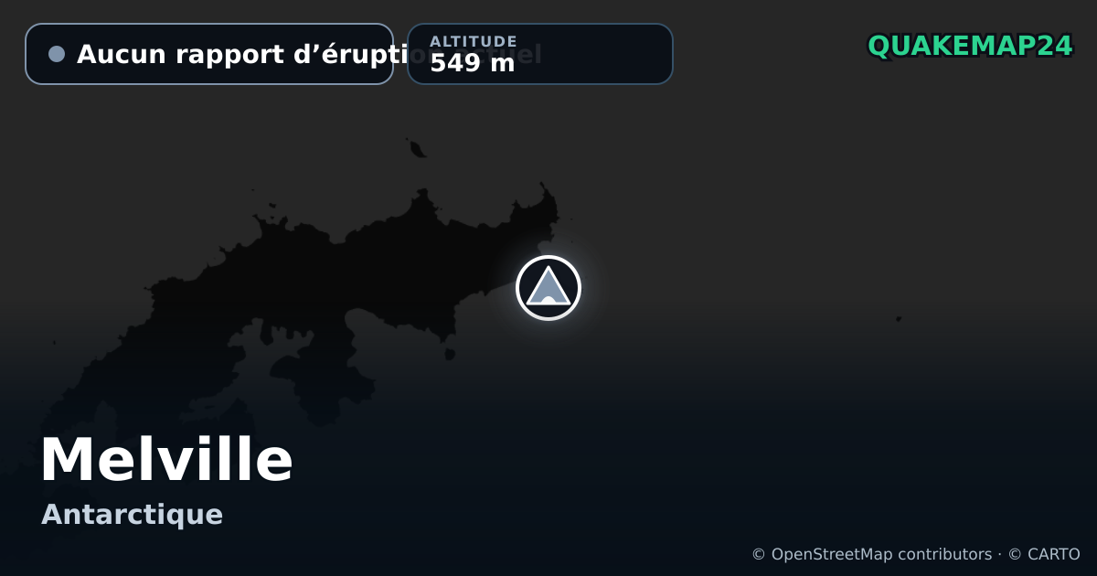 Melville · Aucun rapport d’éruption actuel · 549 m