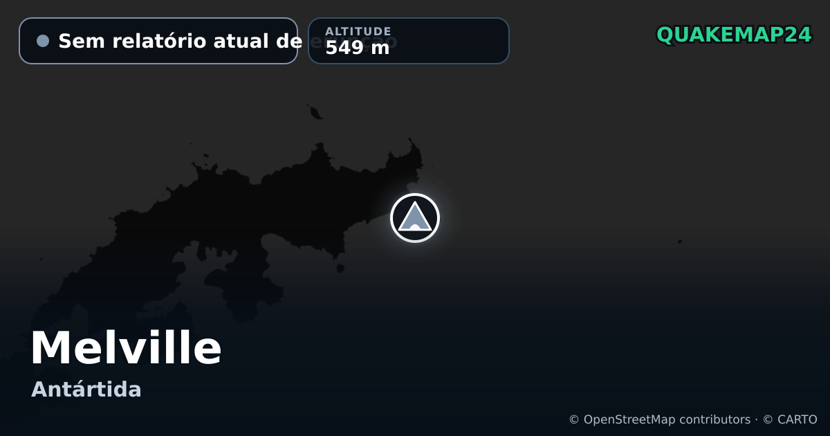 Melville · Sem relatório atual de erupção · 549 m